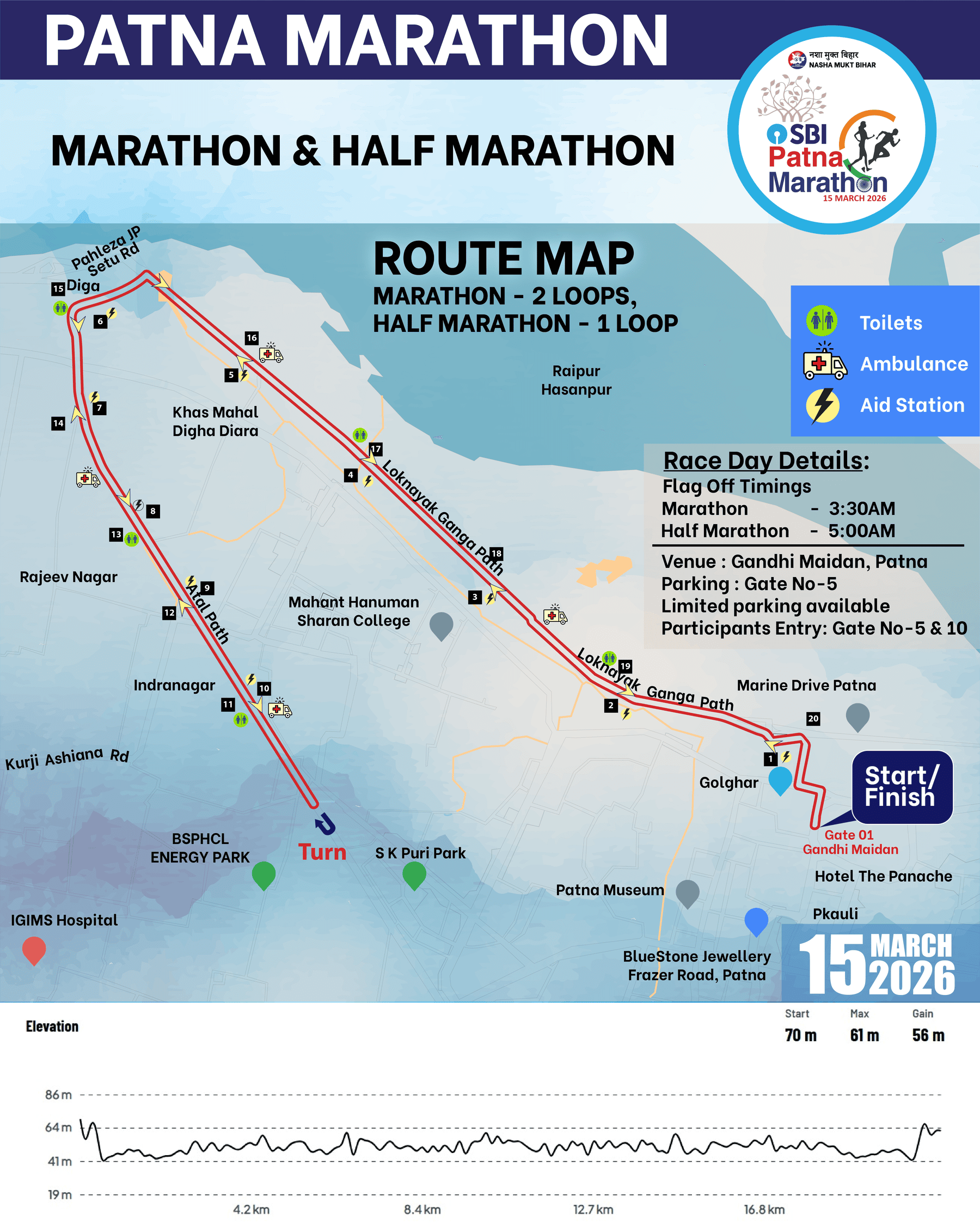 patna route map marathon